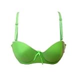 Mamia Plain Half Cup Multifunctional And Adjustable Padded Underwire Bra With Cute Bow