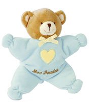 Childrens Toyshop  Toys : Nounours 30cm  Blue Bear with Heart