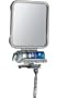 InterDesign 42080 Forma Suction Center Bathroom Mirror