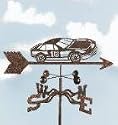 #18 Race Car Weathervane