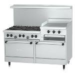 SunFire Series Restaurant Range, 60 in 6 Burners, Broiler/Griddle, 2 Ovens