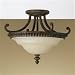 Drawing Room 17” Diameter Semi-Flushmount Ceiling Fixture