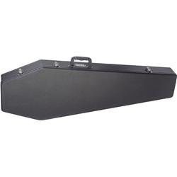 Coffin Case B-195 Universal Wood Bass Case, Black Exterior with Red Interior by 