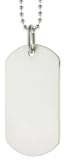 Sterling Silver Full Size 2.0 Dog Tag with No Chain