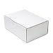 Quality Park Corrugated Cardboard Die-Cut Folded Mailing Box, 10 x 14 x 5.5 Inches, White (74103)
