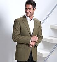 Big & Tall Pure Wool Single Breasted Herringbone Check Jacket