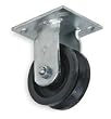 Industrial Grade 1NWB5 Rigid Caster, V Groove, 6 In, 1200 Lb