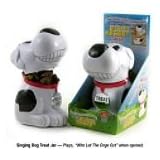 Who Let the Dogs Out Singing Dog Treat Jar