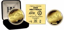 Highland Mint Boston Celtics 2008 Finals 24Kt Gold Plated Coin