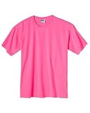 Anvil Chromazone Garment-Dyed Ringspun T-Shirt - Neon Pink 3979 XL