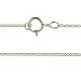 Sterling Silver - Chain Necklace With Clasp - Cable Chain - 18in : Pack of 1