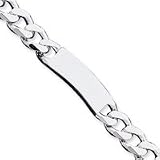 Sterling Silver Curb ID Bracelet QCD400-8.5