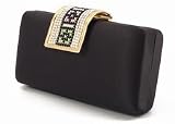 Satin and Swarovski Crystal Evening Bag