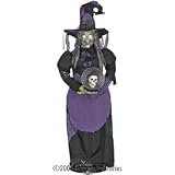  : 5FT - Witch Holding Globe wtih Wireless Microphone