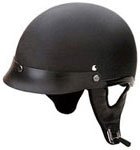 Motorcycle Half Helmets Beanie Helmet 100FlatBlack