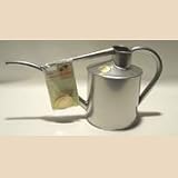 Haws V175S Silver Indoor Metal Watering Can - 0.5 US gallon