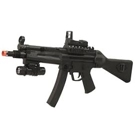Spring Loaded Airsoft Rifle with Light & Safety