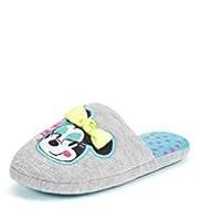 Minnie Mouse Bow Slippers