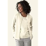 Women's Plus Size Cashmere Crew Cardigan Sweater at Lands' End