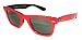 Ray Ban RB2140 Original Wayfarer Top Red On Black Crystal Green Sunglasses