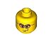 Yellow Head (Glasses and Scowl) - LEGO Minifigure Piece