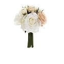 Allstate FBQ749-PE-CR 9 in. Confetti Rose Bouquet Peach-Cream- Pack of 6
