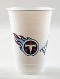 NFL Tennessee Titans Disposable Plastic Cups Pack Of 24