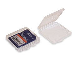 Plastic Secure Digital Card Case & Holder for SD MS Pro Duo Sony Memory Stick MMC Flash Media Memory Cards - 10 pack (NO MEMORY CARDS INCLUDED)