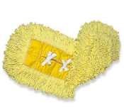 RUBBERMAID COMMERCIAL PROD. Trapper Commercial Dust Mop, Looped-end Launderable, 5" x 18", Yellow, 12/CT