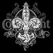 Fleur De Lis Womens Scoop Neck T-Shirt