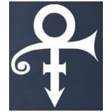 Artist Formerly Known As Prince Symbol Decal Sticker 6 Inch Vinyl Color: White 