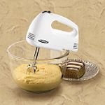 Proctor Silex Traditions Hand Mixer, White