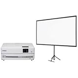 セイコーエプソン DVD・スピーカー一体型ホームプロジェクター/dreamio/EH-DM30+80型スクリーンセット EH-DM30S