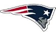 New England Patriots 3 x 4 Static Window Cling