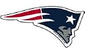 New England Patriots 3.5" x 3.75" Colored Cling