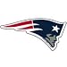 New England Patriots 3.5" x 3.75" Colored Cling
