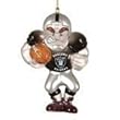 Oakland Raiders 3.5" Acrylic Football Player Holiday Tree Ornament - NFL Football