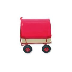 TORRO 1A QUALIT�T BOLLERWAGEN HANDWAGEN mit SITZ/PLANE -ROT-