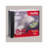 Imation Corp 5PK CDRW 700MB 80MIN-4X 10X W/ JC ( 16950 )