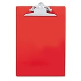 21uV01QMtqL. SL160  Saunders 21601   Plastic Antimicrobial Clipboard, 1 Capacity, Holds 8 1/2w x 12h, Red