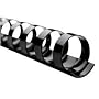 CombBind Plastic Binding Combs, 1/4" Diameter, Black, 25 Combs/Box GBC4090010