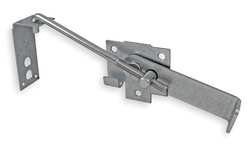 Battalion 1XMY8 Jamb Latch, Hook, Steel, L 7 In