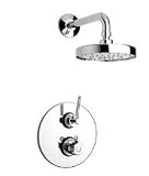 La Toscana 81PW690 MORELLINO Thermostatic Valve with Shower Head, Brushed Nickel