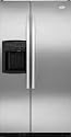 Whirlpool : GC3NHAXVB 36in 23.1 cu. ft. Counter-Depth Side by Side Refrigerator - Black