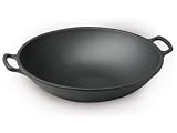 Review Emerilware EC8636 / Emeril Pre-Seasoned Cast Iron 14-Inch Open Flat Bottom Wok
