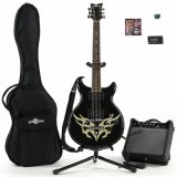 Electric-AX Guitar + Complete Pack,Black
