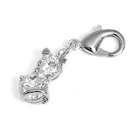 Charms Anhänger für Bettelarmband Stasskätzchen Charms