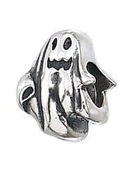 Genuine Zable (TM) Product. 925 Sterling Silver Ghost Charm. 100% Satisfaction Guaranteed.