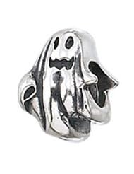 Genuine Zable (TM) Product. 925 Sterling Silver Ghost Charm. 100% Satisfaction Guaranteed.