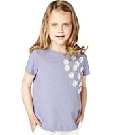 Autograph Pure Cotton Floral Appliqué T-Shirt
